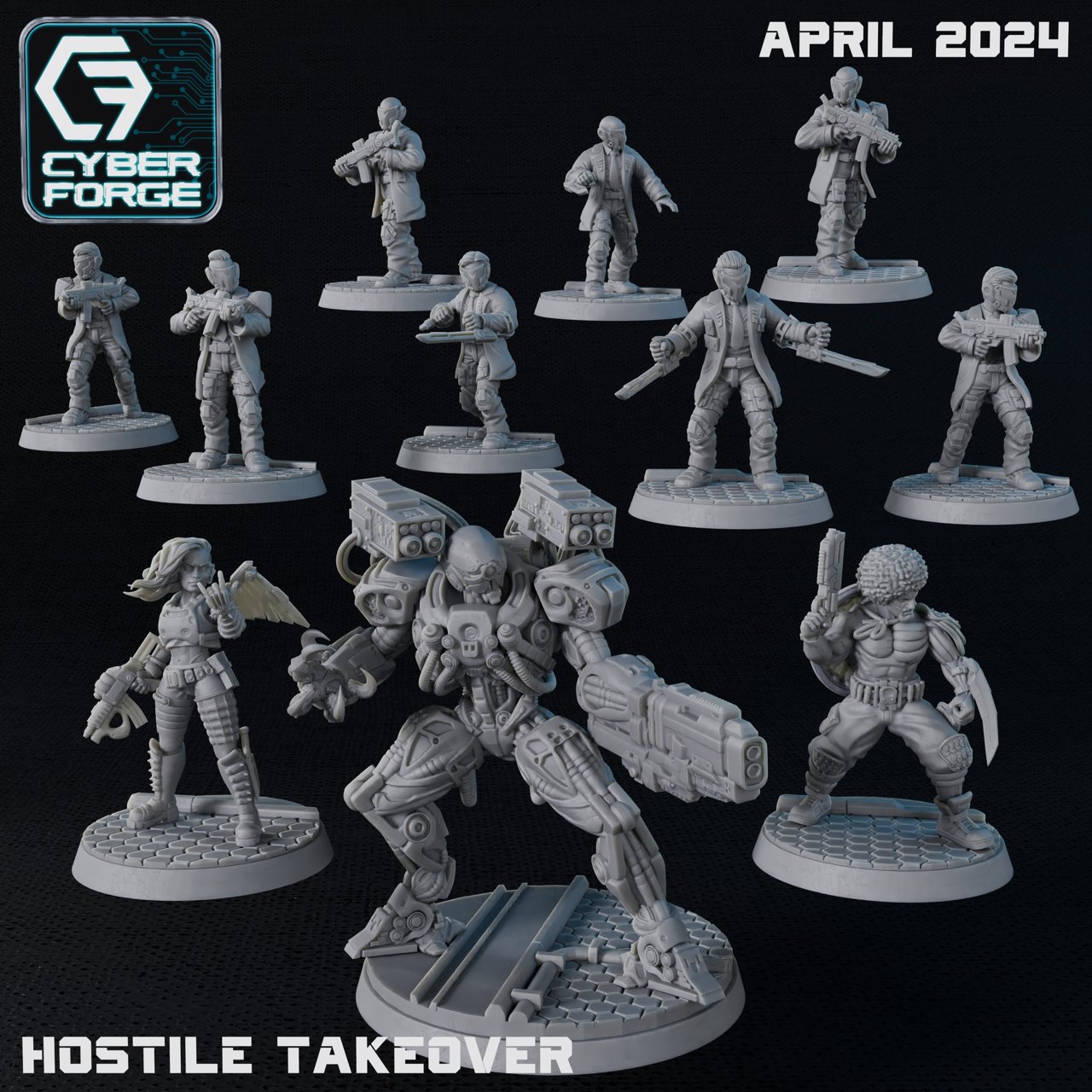 Cyber-Forge Miniatures April 2024 Cyber-Forge Miniatures  MINISTL 6
