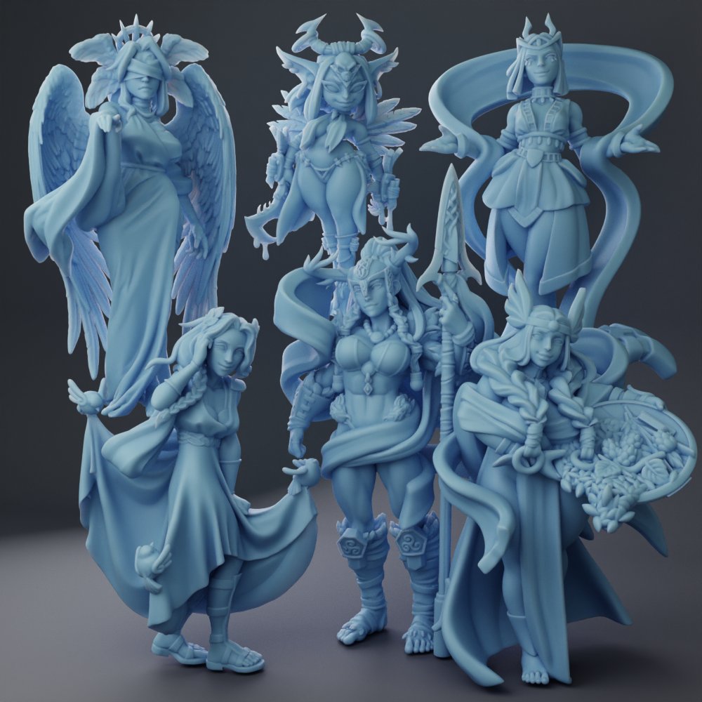 Twin Goddess Miniatures April 2024 Twin Goddess Miniatures  MINISTL