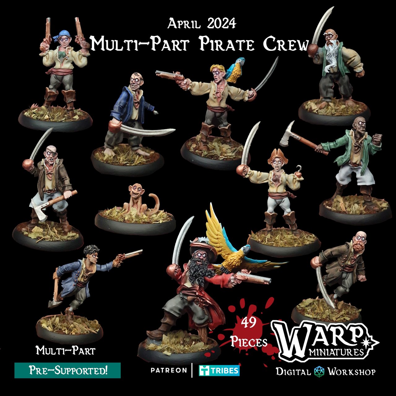 Warp Miniatures April 2024 Warp Miniatures  MINISTL