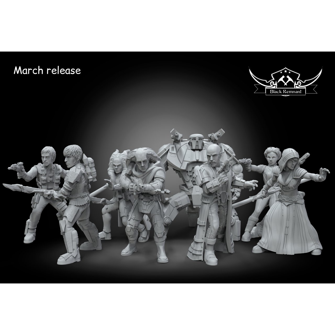 Blue Wolf Miniatures March 2024 Blue Wolf Miniatures  MINISTL 11