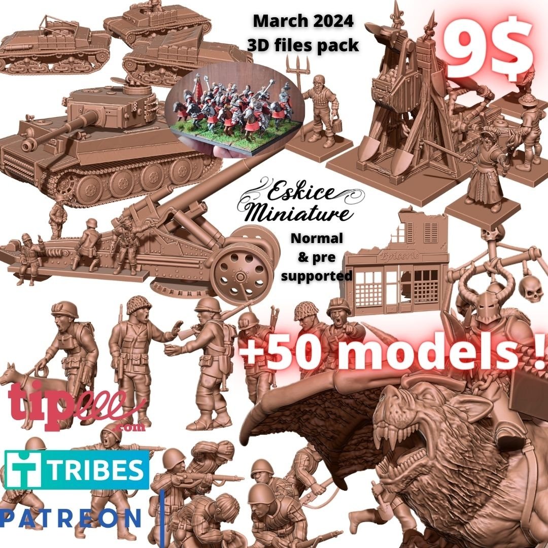 Edge Miniatures March 2024 Edge Miniatures  MINISTL 12