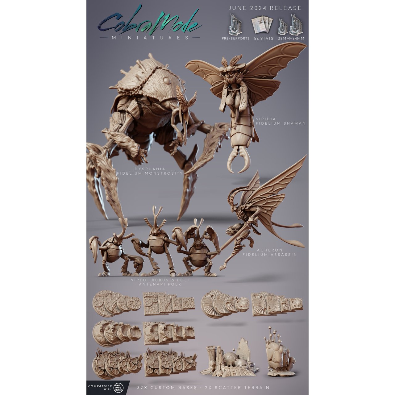 Claymore Miniatures June 2024 Claymore Miniatures  MINISTL 12