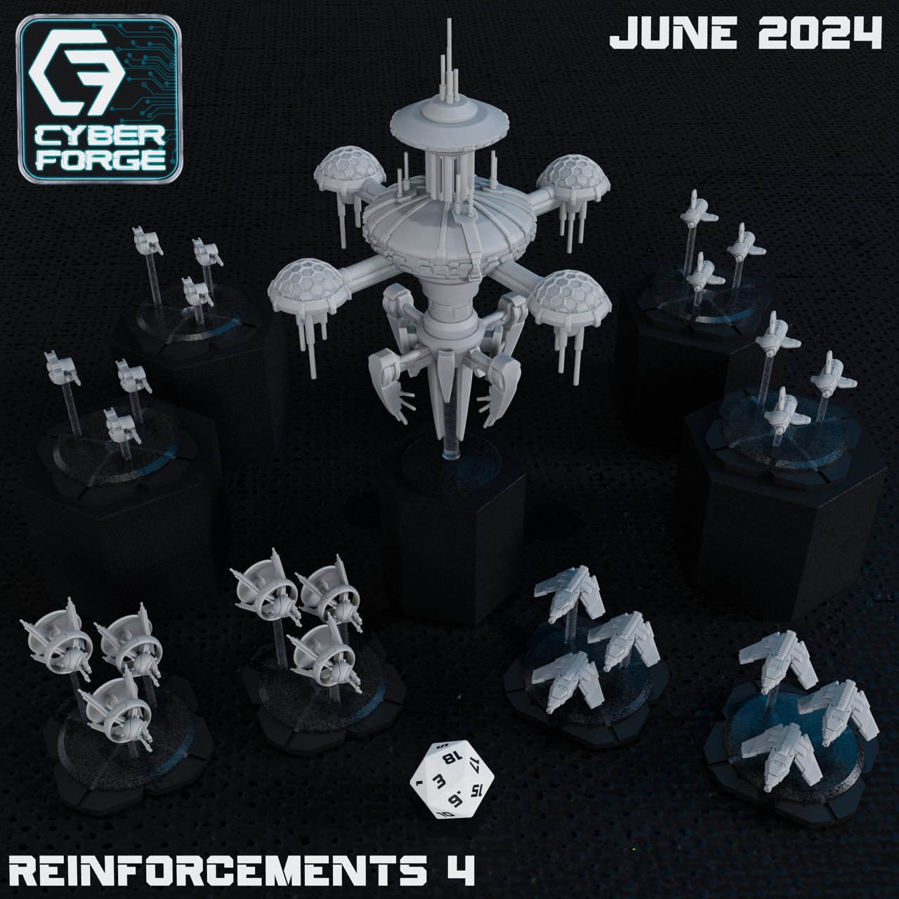 Cyber-Forge Miniatures June 2024 Cyber-Forge Miniatures  MINISTL 3