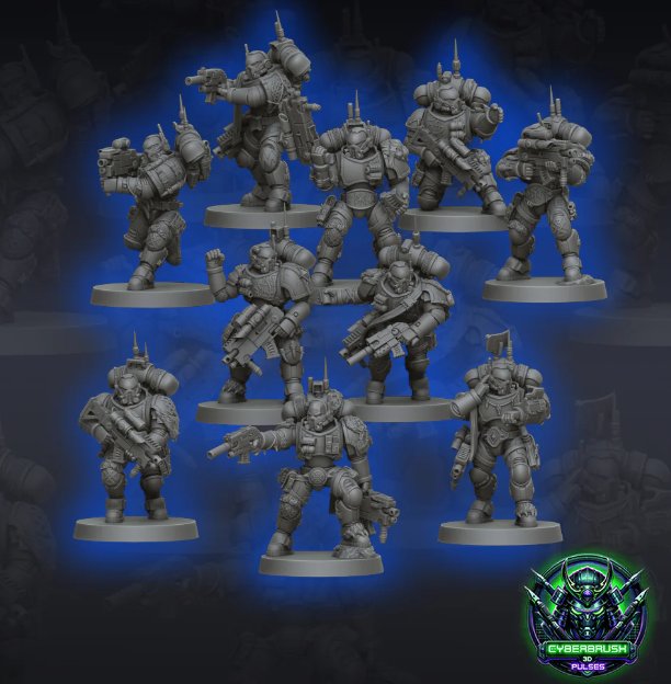 Cyber-Forge Miniatures June 2024 Cyber-Forge Miniatures  MINISTL 10