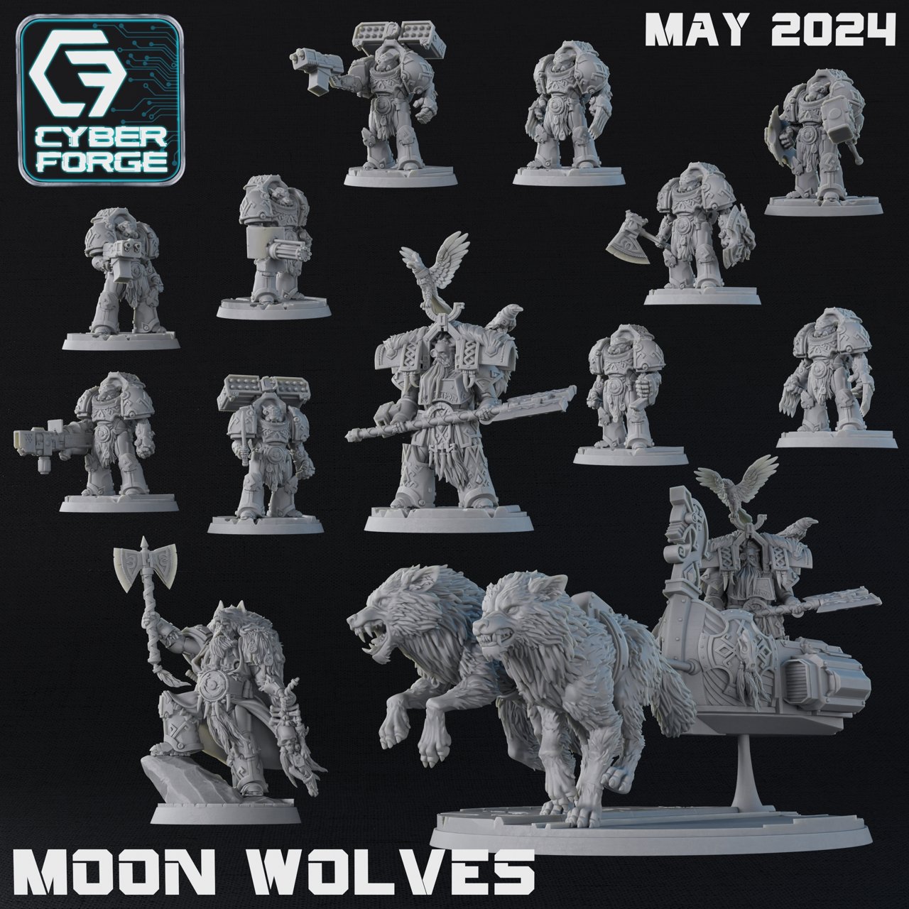 Cyber-Forge Miniatures May 2024 Cyber-Forge Miniatures  MINISTL 3