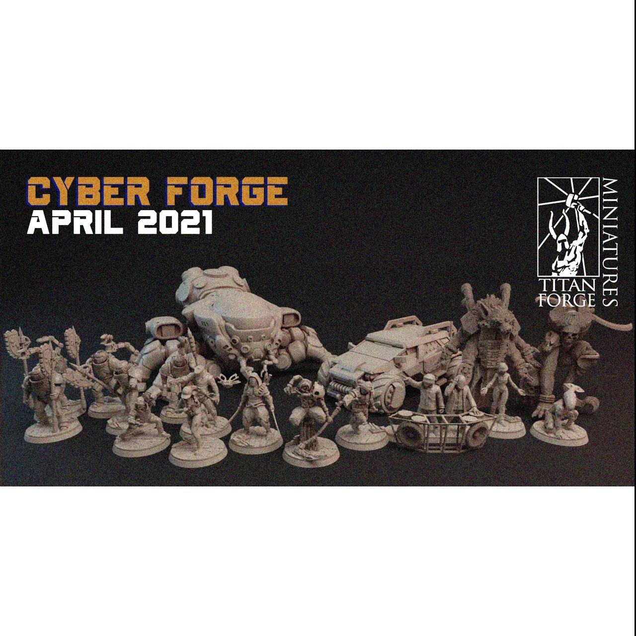 Cyber-Forge Miniatures July 2024 Cyber-Forge Miniatures  MINISTL 13